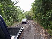 4-wheel drive road to San Bartolo and Xultun - photo by Les Mahoney - Copper Canyon Adventures - San Bartolo Murals - Maya Expeditions